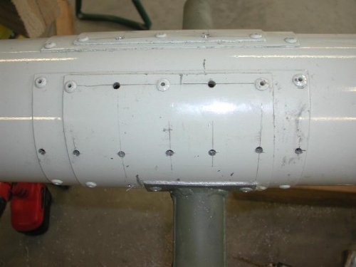 All  doubler rivet holes drilled