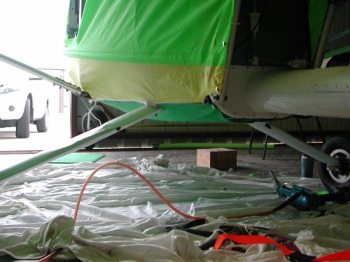 Stretched underbelly fabric