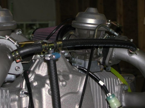 Vacuum pulse line relocation