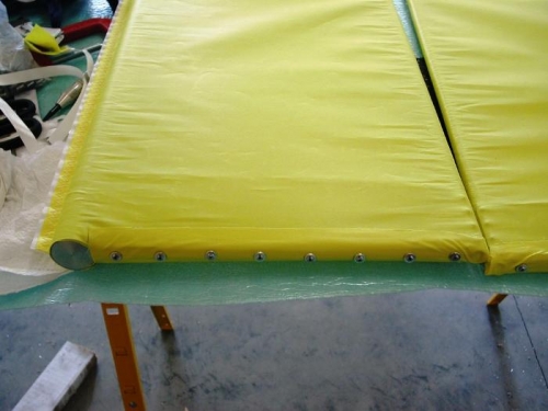 Finished aileron coverings