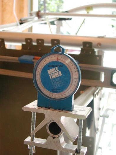 Preparing to drill aft mounting holes