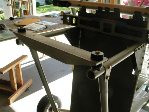 Aft bracket in place