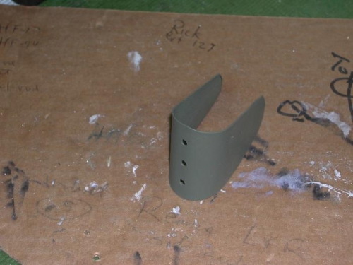 Fabricated and primed U-bracket