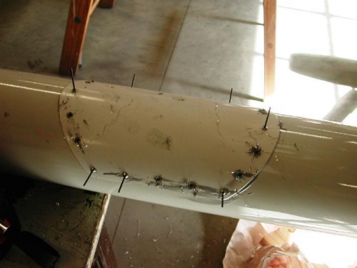 Doubler plate in progress