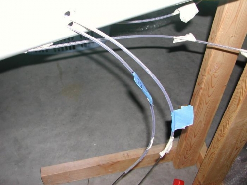 Elevator cables, aft view