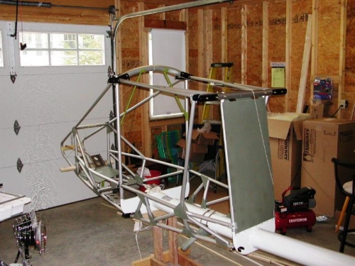 HF-24 rear seat support just forward of firewall