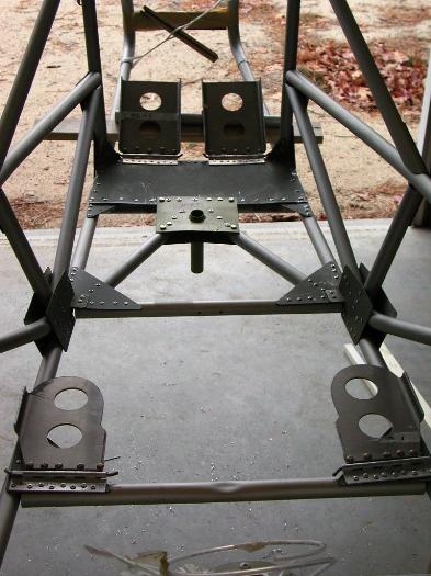 Rear rudder pedals