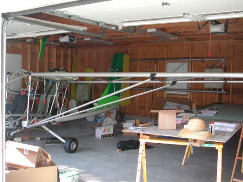 Left wing with struts