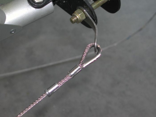 Swaged forward cable end