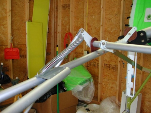 Spring on flap actuator