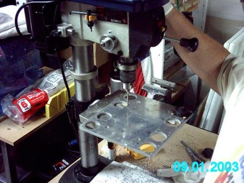 Drilling Lord mount screw holes