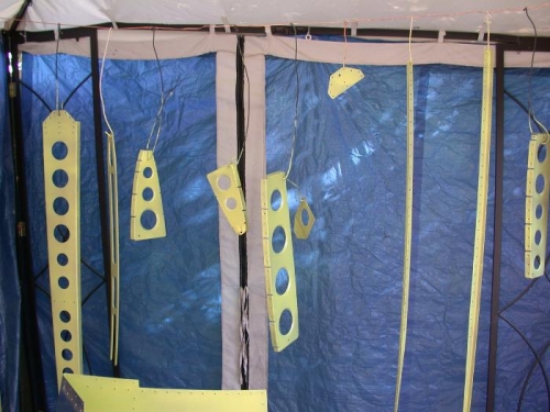 Vertical Stablizer frame primed