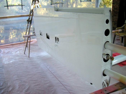 Bottom surface after 3 coats