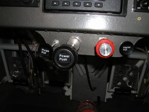 Purge valve, Throttle, Mixture and Heater