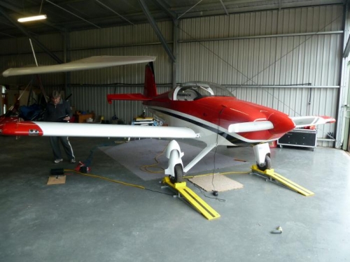 Including the wheel spats in the final weight