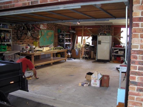 Tidy up of the garage