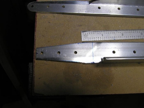 Taper cut on HS-714 still to be polished