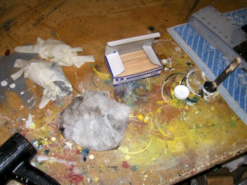 The proseal aftermath, not too bad really, just use lots of gloves as it does go everywhere