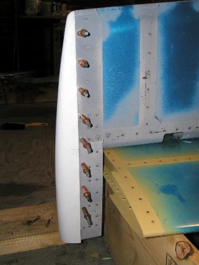 Right elevator with tip fitted and back drilled