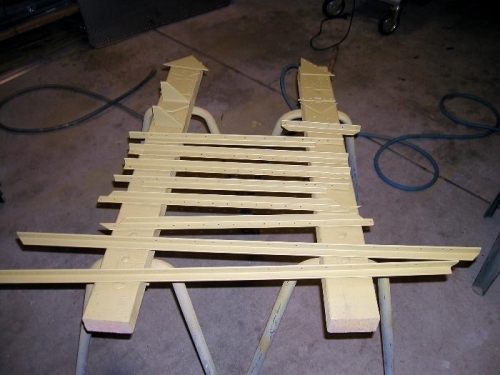 Stiffeners in etch primer from yesterday