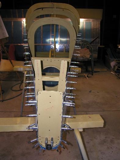 Rear fuselage section all clecoed together