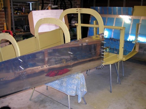 Right view fuselage joined