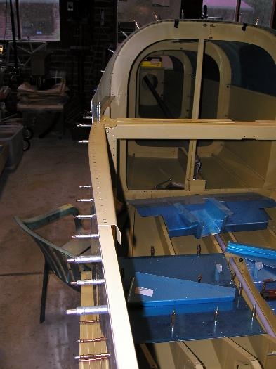 Right deck riveted