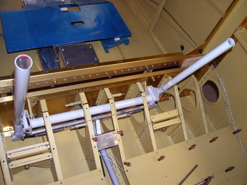 Sticks installed and hooked up to the servo