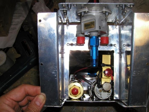Andair fuel selector, pump and filter