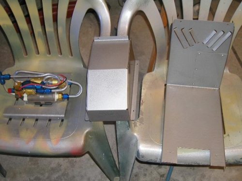 The covers etch primed and coated with silver hammer tone