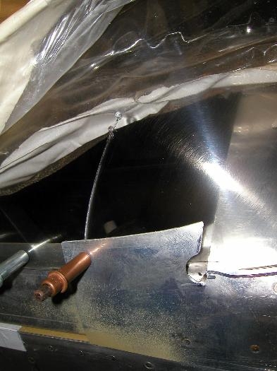 Right side drilled, major disaster, the last hole and the canopy cracked