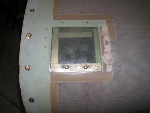 Finished oil access door