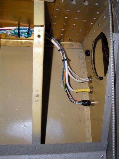 Right side fuse exit connectors