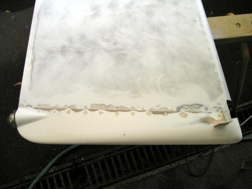 Fairing sanded smooth even though ti does not look like it