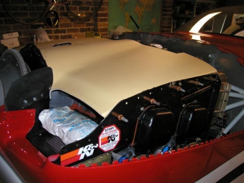 Plenum installed and forward lip trimmed back.