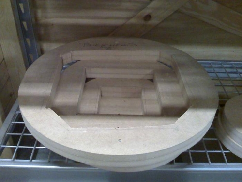 Centers cut but not finished