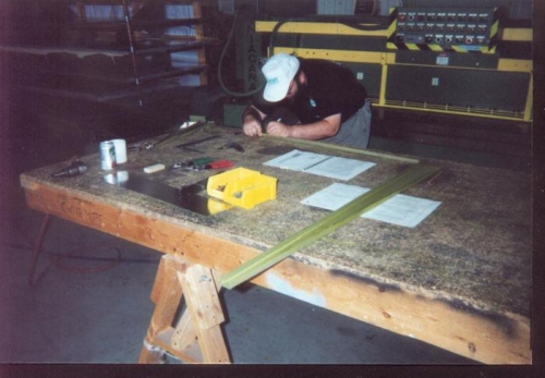 Making those first critical marks.