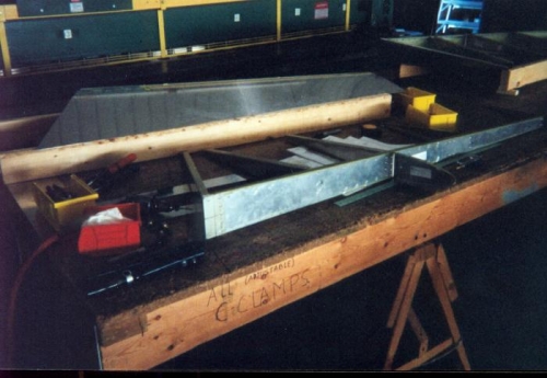 Skin formed and aligned with rudder