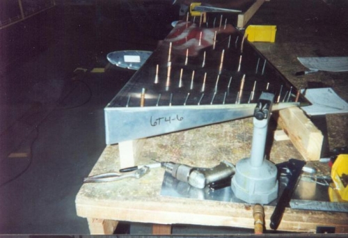 Remainder of skin drilled and ready to go