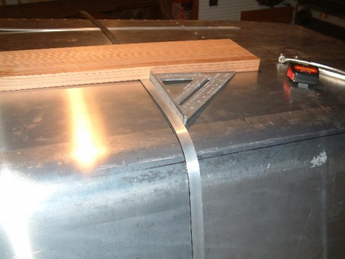 Aligning Band to Mark Leading Edge Skin