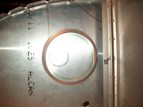 Mark location through Lightening hole