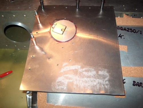 Dry fit fuel cap through template