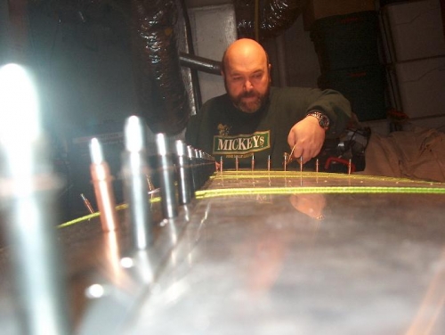 Clamped Clecoed and Ready