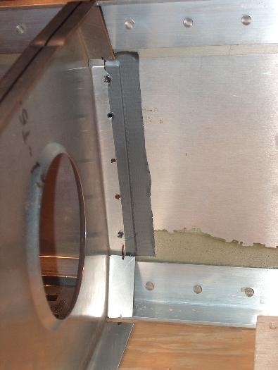 Detail on Rear rib.  Not small marks on inner flange that line up with marked rivet line on ribs.