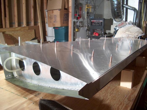 L's Clecoed in Place