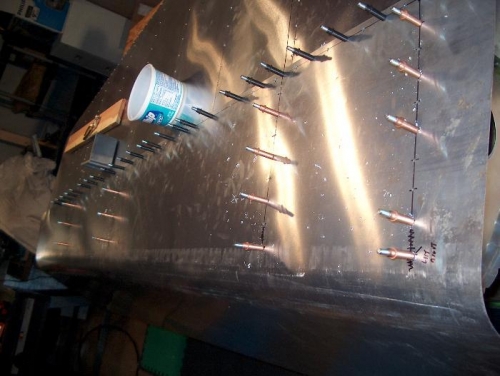 Clecoed and ready to go