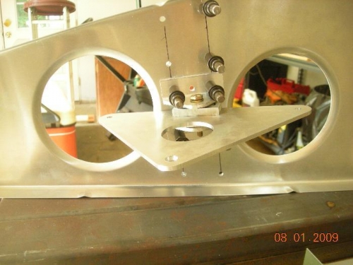 Bellcrank checked for fit.