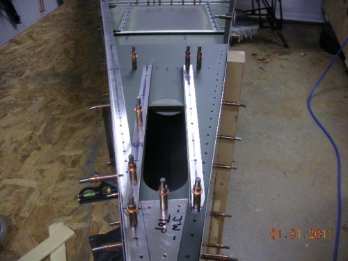 Top of HT frame looking fwd.