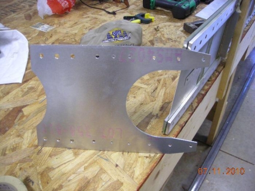 Root doubler drilled & reamed for proper bolt fit.