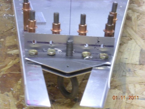 Lower Rudder Hinge & Tie down ring.